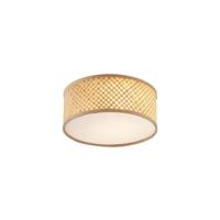 QAZQA - Oosters Oosterse plafondlamp bamboe naturel 30cm - Tremmo | Woonkamer | Slaapkamer | Keuken - Bamboe Rond - E27 Geschikt voor LED - Max. 1 x 15 Watt