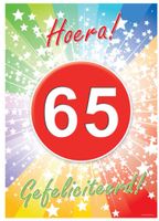 Decoratie poster 65 jaar