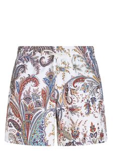 ETRO short de bain à imprimé cachemire - Blanc