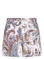 ETRO short de bain à imprimé cachemire - Blanc