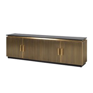 Richmond TV-meubel Ironville 200cm - goud / zwart marmer