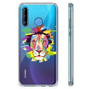 Huawei P30 Lite Stevig Bumper Hoesje Lion Color