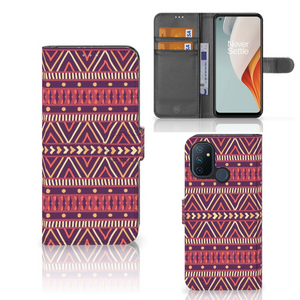 OnePlus Nord N100 Telefoon Hoesje Aztec Paars