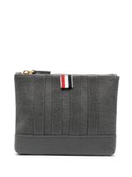 Thom Browne trousse de toilette à 4 bandes signature - Gris - thumbnail