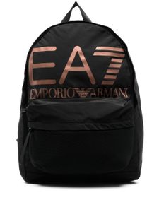 Ea7 Emporio Armani sac à dos à logo imprimé - Noir