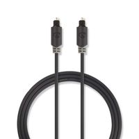 Nedis Optische Audiokabel | TosLink Male naar TosLink Male | 1 m | 1 stuks - CABW25000AT10 CABW25000AT10