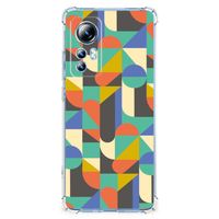 Xiaomi 12 Lite Doorzichtige Silicone Hoesje Funky Retro - thumbnail