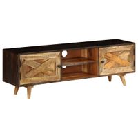 Tv-meubel 140x30x45 cm massief mangohout