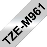 Brother TZe-M961 Labeltape metallic Tapekleur: Zilver (mat) Tekstkleur: Zwart 36 mm 8 m - thumbnail