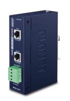 PLANET Industriële IEEE 802.3at Gigabit High Power over Ethernet Splitter 12V & 24V (-40 tot 75°C)