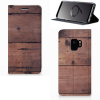 Samsung Galaxy S9 Book Wallet Case Old Wood - thumbnail