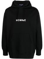 Comme des Garçons Homme hoodie à logo imprimé - Noir - thumbnail