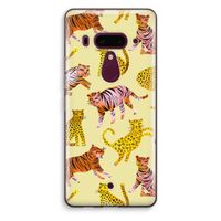 Cute Tigers and Leopards: HTC U12+ Transparant Hoesje