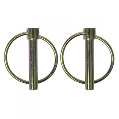 ProPlus borgpen met ring aluminium 8 mm zilver 2 stuks