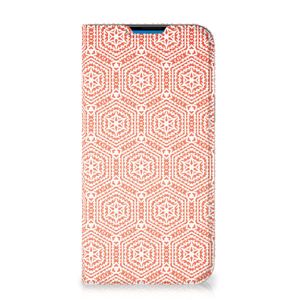 iPhone 14 Pro Max Hoesje met Magneet Pattern Orange