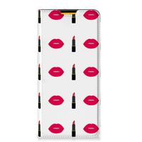 Samsung Galaxy M52 Hoesje met Magneet Lipstick Kiss