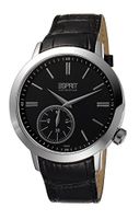 Horlogeband Esprit ES101002 Leder Zwart 22mm - thumbnail