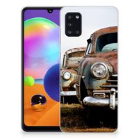 Samsung Galaxy A31 Siliconen Hoesje met foto Vintage Auto - thumbnail