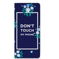 OPPO Reno 6 Pro Plus 5G Design Case Flowers Blue DTMP - thumbnail