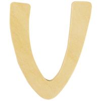 Houten namen letter V 6 cm