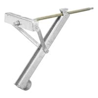 ProPlus 1 x caravansteun 450 kg, 615 x 278 cm, hoogte 507 mm, zwengelsteun, ook voor aanhangers