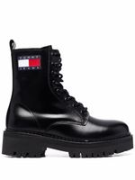 Tommy Hilfiger bottes Cleat à patch logo - Noir