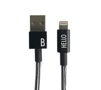 Design Letters - Lightning Cable 1 Meter B - Black (60201010B)