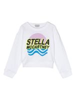 Stella McCartney Kids sweat à logo imprimé - Blanc - thumbnail