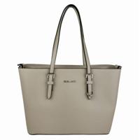 Flora & Co Shoulder Bag Saffiano Beige Taupe Cream