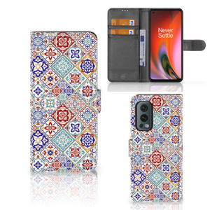 OnePlus Nord 2 5G Bookcase Tiles Color