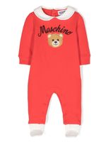 Moschino Kids pyjama à ourson brodé - Rouge - thumbnail