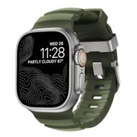 NOMAD Apple Watch Sportband Rocky Point Forest - 46/49 mm robuuste Apple Watch Band met natuurlijke titanium hardware avontuurlijk voor mannen en vrouwen