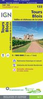 Fietskaart - Wegenkaart - landkaart 133 Tours - Blois | IGN - Institut