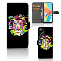 OPPO A58 4G Leuk Hoesje Lion Color