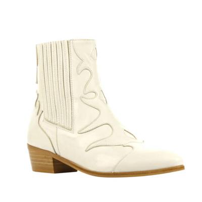 Toral 12517 leren cowboylaarzen gebroken wit