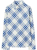 Burberry chemise en flanelle à carreaux - Bleu