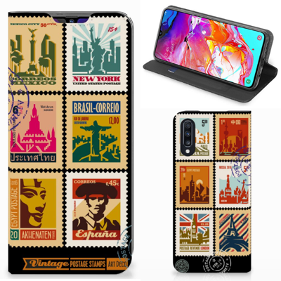 Samsung Galaxy A70 Book Cover Postzegels