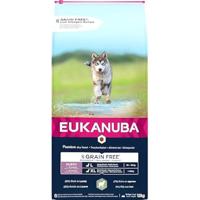 EUKANUBA Graanvrij* premium hondenvoer met lamvlees voor grote en extra grote rassen - droogvoer voor puppy honden, 12 kg