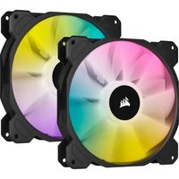 Corsair SP140 RGB ELITE Computer behuizing Ventilator 14 cm Zwart 2 stuk(s) - thumbnail