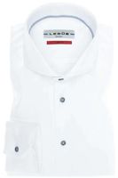 Ledȗb Slim Fit Overhemd wit, Effen