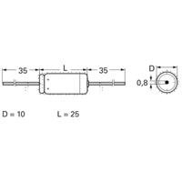 FTCAP A47104010025 / 1010480 Elektrolytische condensator Axiaal bedraad 470 µF 40 V (Ø x l) 10 mm x 25 mm 1 stuk(s) - thumbnail