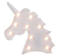 I Total eenhoornlamp led verlichting meisjes 26 cm wit