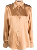 Dolce & Gabbana satin-finish silk shirt - Tons neutres