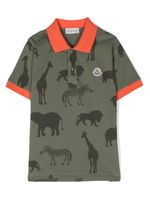 Moncler Enfant chemise à imprimé graphique - Vert - thumbnail