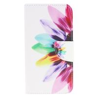Shop4 - Xiaomi Mi Note 10 Pro Hoesje - Wallet Case Gekleurde Bloem
