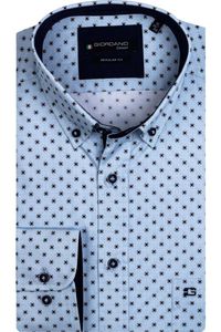 Giordano Regular Fit Overhemd blauw, Motief