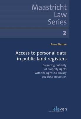 Access to Personal Data in Public Land Registers - Anna Berlee - ebook