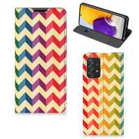 Samsung Galaxy A72 (5G/4G) Hoesje met Magneet Zigzag Multi Color