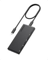 Anker 364 USB-C hub (10-in-1) met maximaal 100 W vermogen, twee 4K HDMI-poorten, één USB-C upstream-poort en 4 USB-A- en USB-C-gegevenspoorten voor Dell-laptops, ThinkPads en meer