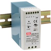 Mean Well DRA-40-24 DIN-rail netvoeding 24 V/DC 1.7 A 40.8 W Aantal uitgangen: 1 x Inhoud: 1 stuk(s)